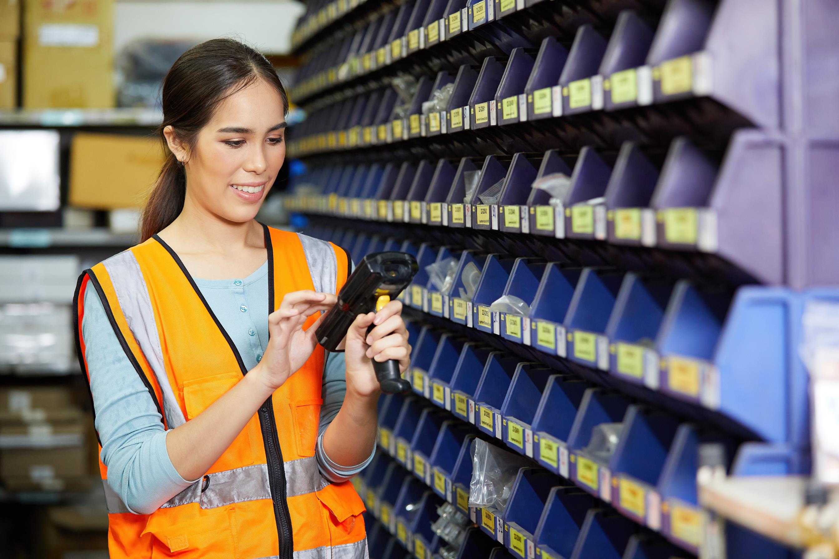 Guided receiving, picking, transfer and scanning workflow